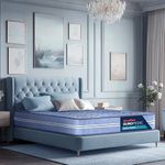 duroflex Back Magic - Doctor Recommended |5 Zone Dual Density Orthopedic Support Layer |6 Inch King Size | High Density Coir Mattress for Firm Back Support, (78X72X6 Inch, Blue)