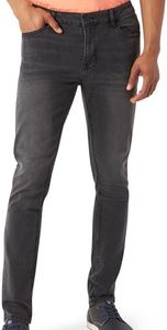 DKNY Jeans for Men - Premium Soft Skinny Fit Mens Stretch Jeans, Black Iron, 33W x 29L