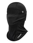 INBIKE Men's Balaclava Face Mask Motorcycle Skiing Cycling Face Mask UV Protection Quick Drying Cool Lightweight Elastic Ice Silk Fabric Black