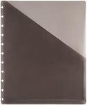 TUL Custom Note-Taking System Discbound Pocket Dividers, 8 1/2" x 11", Letter Size, Gray, Pack of 2