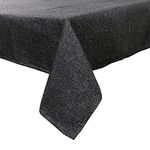 Kuber Industries Jute Center Table Cover, 40"x60" (Black), Standard (HS39KUBMART023885)