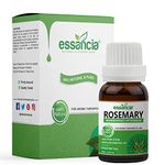 essancia - NATURALLY IN EVERY DROP Rosemary Essential Oil For Hair Growth,Body,Oily Skin,Face,Soap Making,Acne,Dandruff,Aromatherapy,Undiluted,Pure & Therapeutic Grade Essential Oil (15Ml)