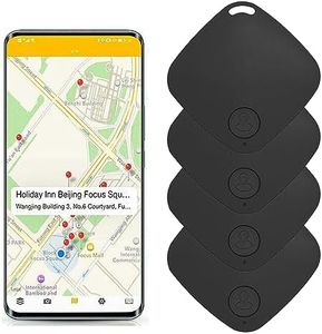 FiTspi 4Pcs Tile GPS Tracker,Wallet Key Pet Finder,Smart Bluetooth Tracker with Anti-Lost Alarm Reminder for Keys, Pets, Phone, Wallet, Handbag, Wireless Anti-lost Tracking Device for IOS & Android