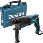 Makita HR2630 800W SDS Plus Rotary Hammer Drill, 26 mm Drilling Capacity Blue/Black