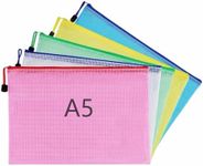 A5 Plastic Wallets File Folder Zip 