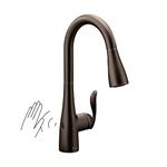 Moen Arbor Motionsense Wave Touchless One-Handle High Arc Pulldown Kitchen Faucet Featuring Reflex, Oil Rubbed Bronze (7594EWORB), 3.63x26.63x14.25