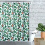 FairOnly Shower Curtains 72x72 Inches for Bathroom, Waterproof Green Leaf Waterproof Decoration Shower Curtain