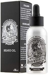 John Whiskers Bartöl Made in Germany - 50ml - beste Qualitätsöle für einen weichen und gesunden Bart - Vegan & süßlich herber Duft