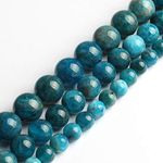 Song Xi Blue Apatite Stone Beads 6mm 15inches Beads for Jewelry Making Beads Bracelets