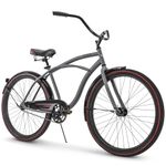 Huffy Cruiser Bike Mens, Fairmont 26 inch, Matte Gray