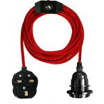 Industrial Plug in Pendant Light E27 Farmhouse one Pendant Light Kit with Dimmer Switch Vintage Lamp Fabric Cord Plug in DIY Hanging Light Fixture