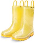 DREAM PAIRS Kids Rain Boots Glitter