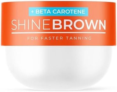 BYROKKO Shine Brown Beta Carotene Tanning Accelerator, Natural Tan-Boosting Sunbed Cream Effective in Sunbeds & Outdoor Sun, Long-Lasting Hydrating Formula with Natural Oils, 200 ml