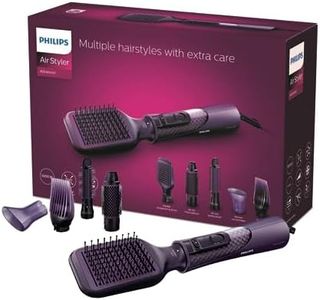 Philips ProCare Airstyler Hair Dryer/Hair Styler with 5 Styling Attachments and Travel Pouch, Purple, HP8656/00