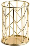 U Brands Pencil Cup, Wire Metal, Gold