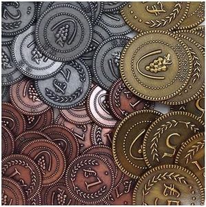 Greater Than Games Viticulture Metal Coins Game Pieces