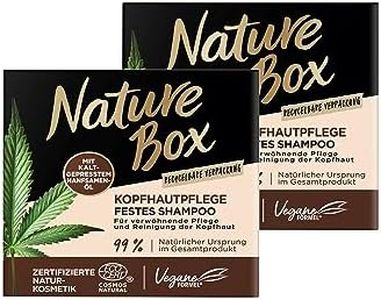 Nature Box Lot de 2 shampoings solides pour le cuir chevelu au chanvre (85 g), 2 x 85 g