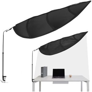 P Polerden Office Cubicle and Desk Shade,Adjustable cubicle shade,Block Overhead Light, Glare, And Airflow,Uv-Resistant Fabric,Working Office Cubicle Accessories for Light Sensititve Workers