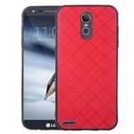 ELISORLI Compatible with LG Stylo 3 Stylo3 Plus Case Rugged Thin Cell Accessories Anti-Slip Fit Rubber TPU Mobile Phone Cover for LGstylo3 Style 03 3+ Stylus 3Plus LS777 LGL84VL L84VL Women Men Red