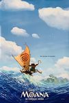 MOANA MOVIE POSTER 2 Sided ORIGINAL INTL Advance 27x40 DWAYNE JOHNSON AULI'I CRAVALHO