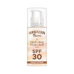 Hawaiian Tropic Hydrating Protection Face Sunscreen SPF 30 UVA plus UVB Protection, 50 ml, 12-Hour Moisturisation, Make Up Compatible, Water Resistant, Vegan