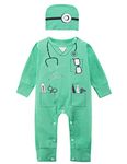 Baby Boys' Doctor Costume Bodysuit (0-3 Months, Doctor01)