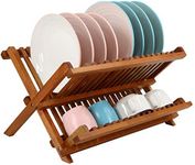 Utoplike Teak Dish Drainer Rack Col