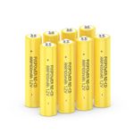 Rechargeable AAA Battery Nicd Triple A Batteries 1.2V 400mAh Recharge up to 500 Times 8pcs for Garden Solar Light Lawn Lights Battery String Lights