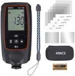 KNKCS Paint Thickness Gauge for Cars - Accurate Mil Thickness Gauge for Iron/Aluminum/zinc Car Body Filler Tester for Used Car Buyers & Auto Body Shops, with Rotating Screen & Continuous Measurement