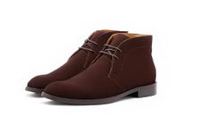 NOU Chocolate Cord Boots For Men With Dainite Sole | Hand-Finished Quality Leather Boots For Men | Formal & Semi-Formal Wear With High-End Comfort, Class & Durability | Chocolate | Size: 07