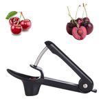 Cherry Pitter, Cherry Stoner Remover with Stainless Steel Rod, Olive Pitter, Cherry Pitter Tool, Cherry Pip Remover/Dates pitting Device, Portable Cherry Pitter Fruit Tool