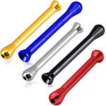 Metal Snuff Straw,5 PCS Portable Sniffer Snorter Snorting Kit Aluminium Snuff Kit Nasal Tube Snuffer Bottle 69MM 5 Colors