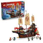 LEGO NINJAGO The Temple Bounty - Interactive Boat Toy with Movable Sails, plus 6 Minifigures Incl. Cole Zane & Nya - Gift for 14+ Boys & Teenage Dragons Rising Fans - 71848