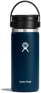 Hydro Flask Wide Mouth with Flex Sip Lid - Insulated Water Bottle Travel Cup Coffee Mug Tumbler 16 Oz