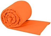 Sea to Summit - Pocket Microfibre Towel L - Bath Towel - Tiny Pack Size - Ultra Absorbent & Quick Dry - Whisper Light - Hang Loop & Case - For Backpacking - 60 x 120cm - Outback Orange - 112g