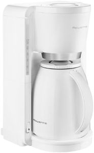 Rowenta CT380110 Cafetière Filtre Adagio Isotherme 8-12 Tasses Verseuse Anti-Goutte Maintien au Chaud 4 Heures Café Blanc