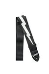 Gibson Gear Lightning Bolt Style 2-Inch Safety Guitar Strap - Jet Black