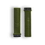 PNW Components Loam MTB Bike Grips - Lock-On Mountain Bike Handlebar Grips - 25A Tacky Rubber - Ergonomic Trail & Enduro Grip - 30mm - Moss Green