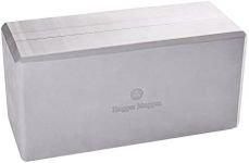 Hugger Mugger 5 in. Big Foam Yoga Block - Gray - Extra Large Size, Dense Foam, Reliable Support, Beveled Edges for Comfort, Great if You're Taller or Less Flexible