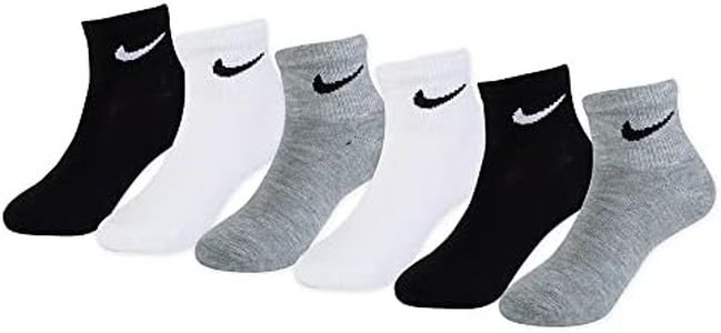 NIKE Young Athletes Kids Anklet Socks (6 Pairs) 7C-10C Shoe/ 4-5 Sock