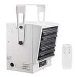 Electric Garage Heater, 10000-Watt Digital Fan-Forced Wall/Ceiling Mount Heater with Remote Control, Overheat Protection, Hardwired Design, 9-Hour Timer, Suitable for Workshop, ETL Certified