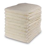 Littles & Bloomz, Reusable Cloth Nappy Inserts Booster, Bamboo, Pack of 10