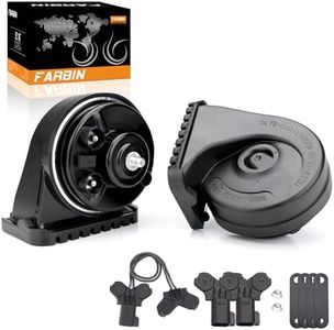 FARBIN Loud Horn Compatible with Ford/GM/Chrysler F-150 12V Car Horn Loud Dual-Tone Electric Snail Horns Waterproof Special Interface