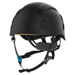 JSP EVO ALTA Skyworker Safety Helmet, Wheel Ratchet, Vented, Black, All-round impact protection, Industrial Climbing helmetmeeting EN 12492 with a 4-point chinstrap (ARC170-001-100)