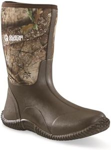 Guide Gear Men’s Mid Camo Bogger Rubber Boots Waterproof Rain Hunting Shoes RT APX 13D (Medium)