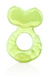 Nuby Teethe-eez Soft Silicone Teether with Bristles, Green, 0 Plus Months