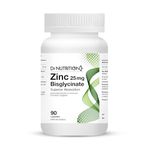 Zinc Immune Support Supplement - Increases Body's Immune System and Energy - Promotes Healthy Skin, Hair and Nails - Enhanced Absorption with No Side Effects - 90 Days Supply - Dr Nutrition 360