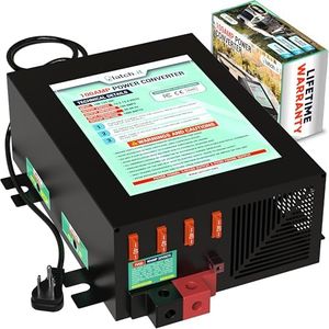 LATCH.IT RV Power Converter 100 Amp | 120VAC to 12VDC Converter for RV | 3-Stage Smart Battery RV Converter Charger | Adjustable Voltage | 100 AMP Battery Charger for Lithium Batteries and More