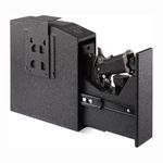 Biometric Bedside Gun Safe Small Gunsafe for Handgun Pistol Safe Lock Box for Nightstand Wall Gun Box