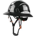 GREEN DEVIL Full Brim Hard Hat with Built-in Visor Vented Construction Safety Helmet Cascos De Construccion ABS Work Hardhat Helmets for Men Women